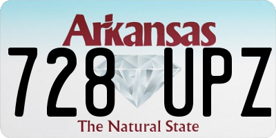 AR license plate 728UPZ