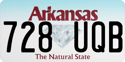 AR license plate 728UQB