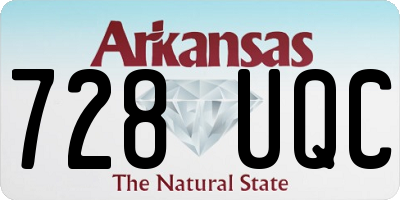 AR license plate 728UQC