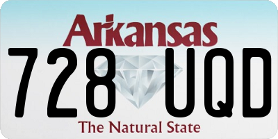 AR license plate 728UQD