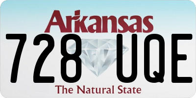 AR license plate 728UQE