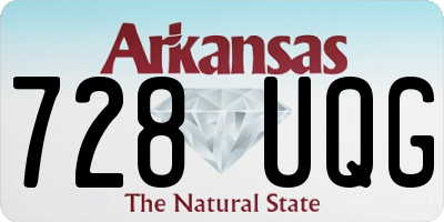 AR license plate 728UQG