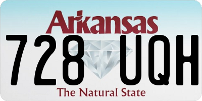 AR license plate 728UQH