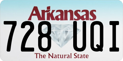 AR license plate 728UQI
