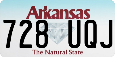 AR license plate 728UQJ