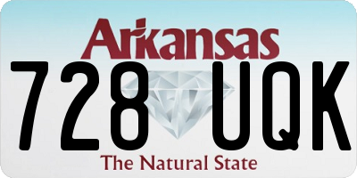 AR license plate 728UQK