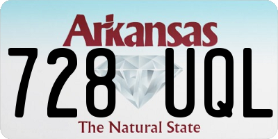 AR license plate 728UQL