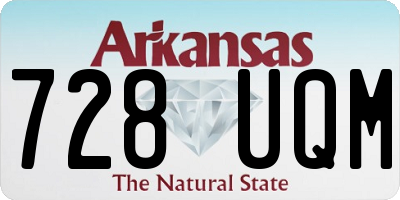 AR license plate 728UQM