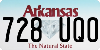 AR license plate 728UQO