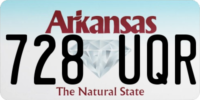 AR license plate 728UQR
