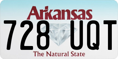 AR license plate 728UQT