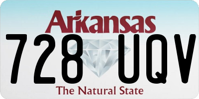 AR license plate 728UQV
