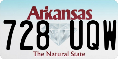 AR license plate 728UQW