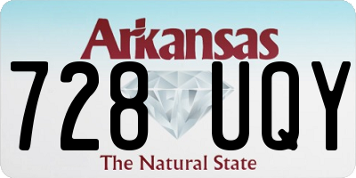 AR license plate 728UQY