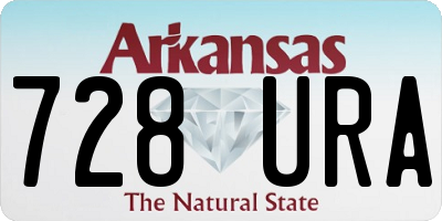 AR license plate 728URA
