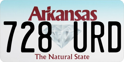 AR license plate 728URD