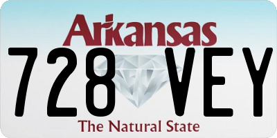 AR license plate 728VEY