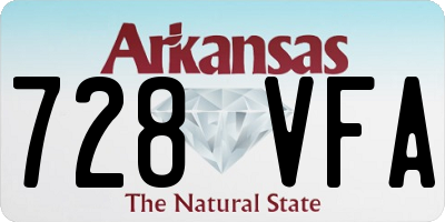AR license plate 728VFA