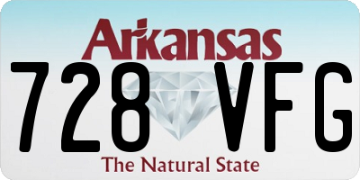 AR license plate 728VFG