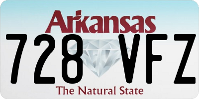 AR license plate 728VFZ