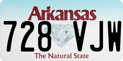 AR license plate 728VJW