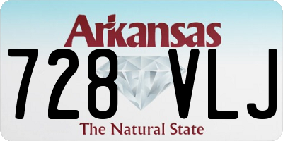AR license plate 728VLJ