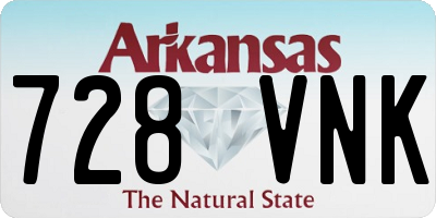 AR license plate 728VNK