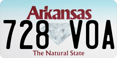 AR license plate 728VOA