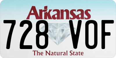 AR license plate 728VOF