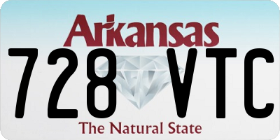AR license plate 728VTC