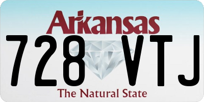 AR license plate 728VTJ