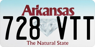 AR license plate 728VTT