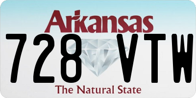 AR license plate 728VTW