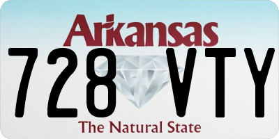 AR license plate 728VTY