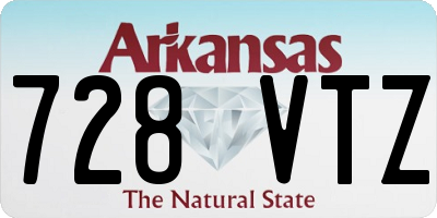 AR license plate 728VTZ