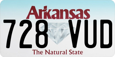 AR license plate 728VUD