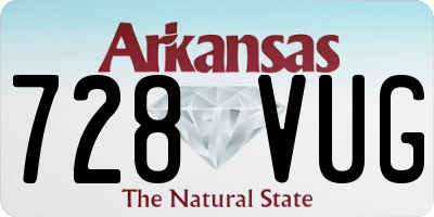 AR license plate 728VUG