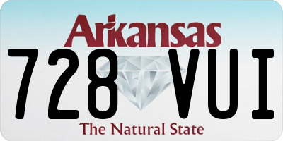 AR license plate 728VUI