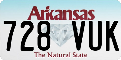 AR license plate 728VUK