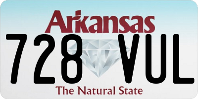 AR license plate 728VUL