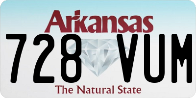 AR license plate 728VUM