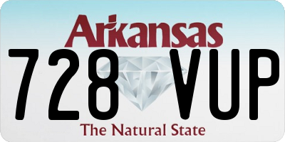 AR license plate 728VUP