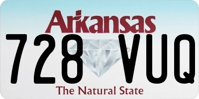 AR license plate 728VUQ