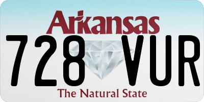 AR license plate 728VUR