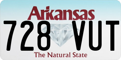 AR license plate 728VUT