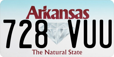 AR license plate 728VUU