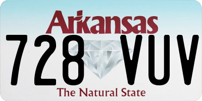 AR license plate 728VUV