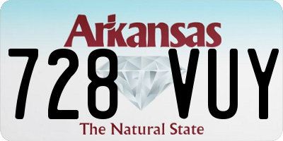 AR license plate 728VUY