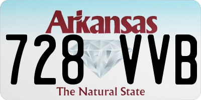 AR license plate 728VVB
