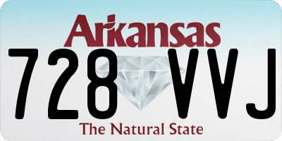 AR license plate 728VVJ